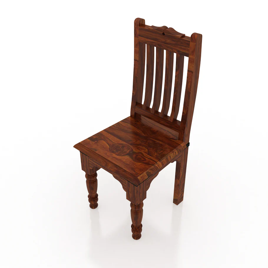 Ivoria Elegant Solid Wood Dining Set for 6 in Walnut Finish - Image 4