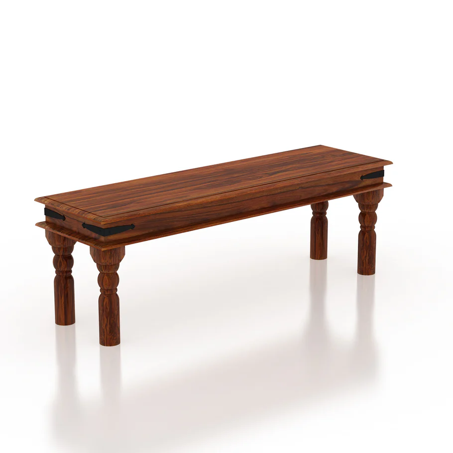 Ivoria Elegant Solid Wood Dining Set for 6 in Walnut Finish - Image 8