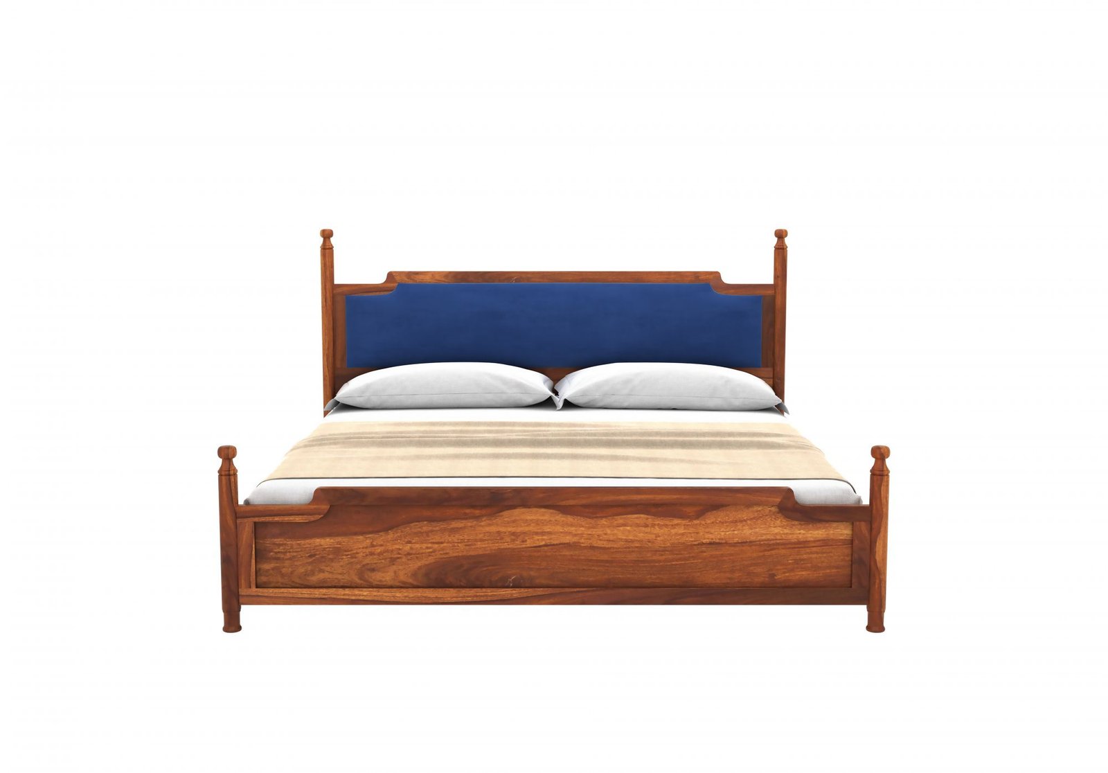 Norvexa Luxury Solid Sheesham Wood Storage Bed with Premium Finish - Image 2