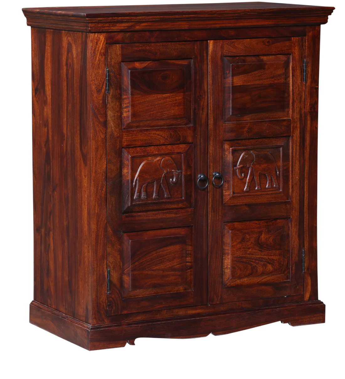 Norvik Solid Sheesham Wood Bar Cabinet for Home - Image 5