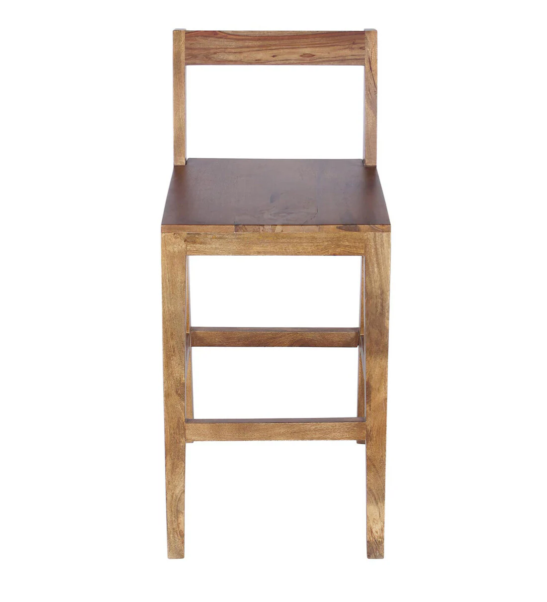 Oakspire Premium Sheesham Wood Bar Chair in Natural Finish - Image 2