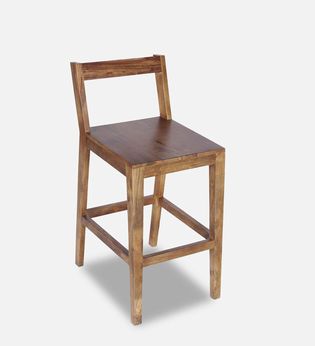 Oakspire Premium Sheesham Wood Bar Chair in Natural Finish - Image 4