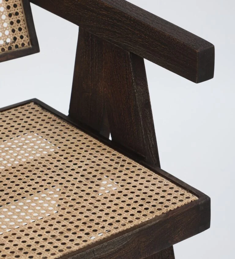 Orlena Modern Solid Wood Bar Chair in Classic Walnut Finish - Image 8