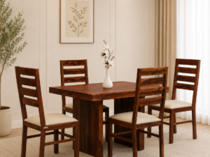 Ravello Premium Solid Wood Dining Table Set with for Matching Chairs