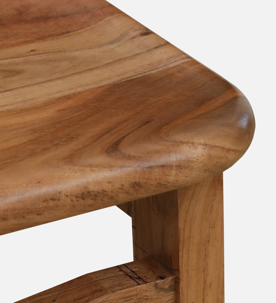 Ravento Solid Sheesham Wood Bar Chair for Kitchen Island - Image 3