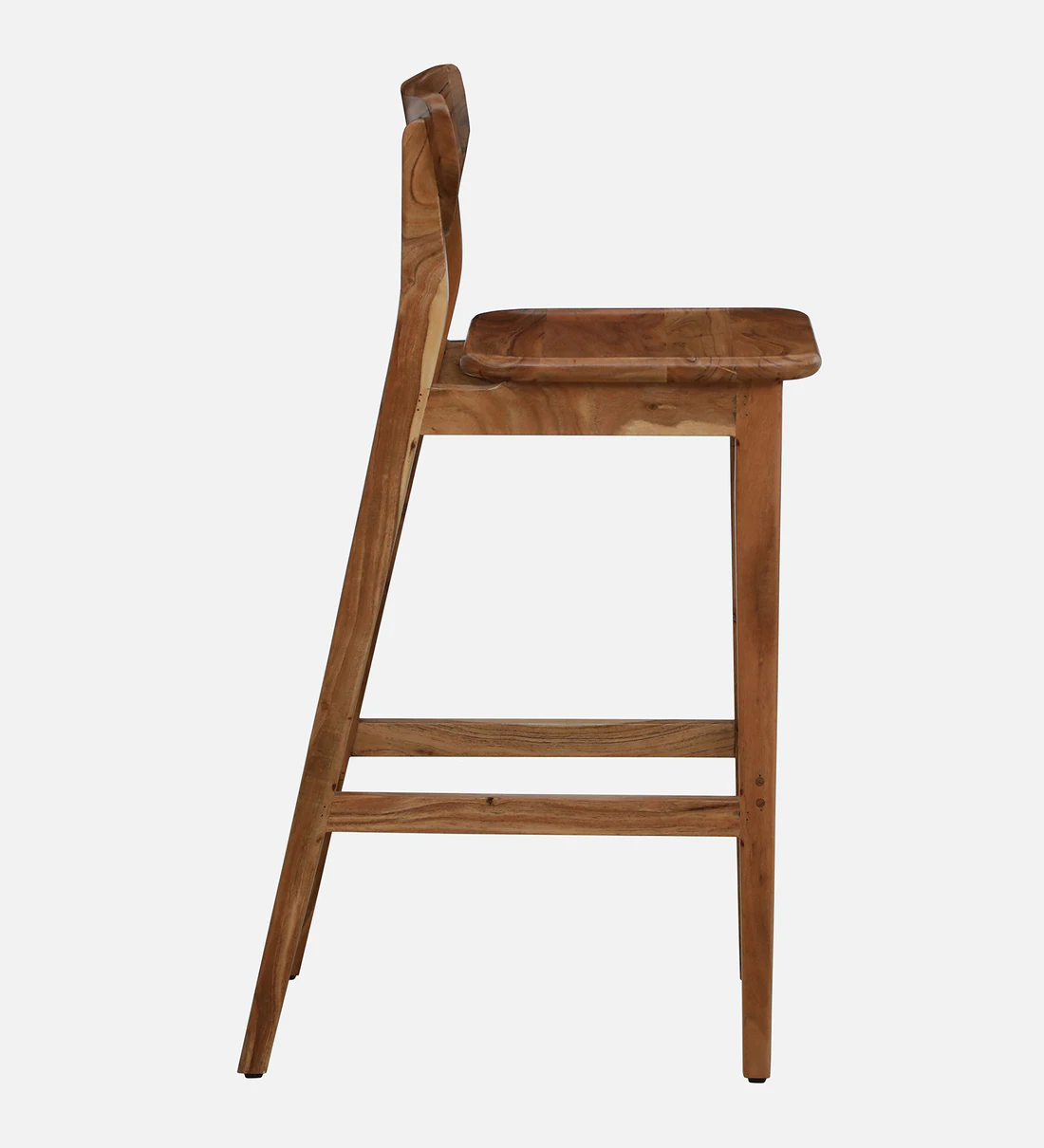 Ravento Solid Sheesham Wood Bar Chair for Kitchen Island - Image 5
