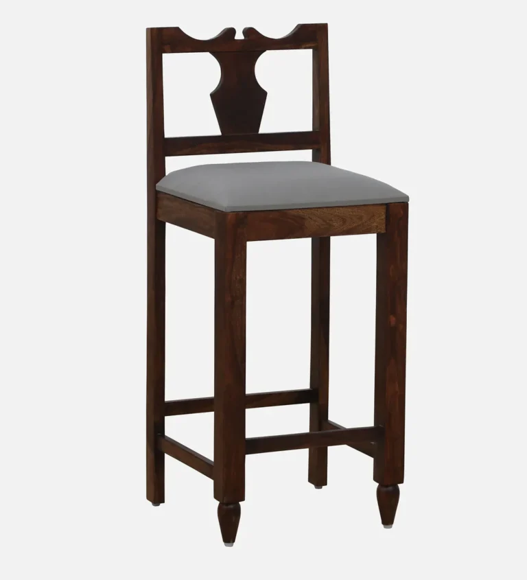 Tency Contemporary Sheesham Wood Bar Chair for Home Bar - Image 3