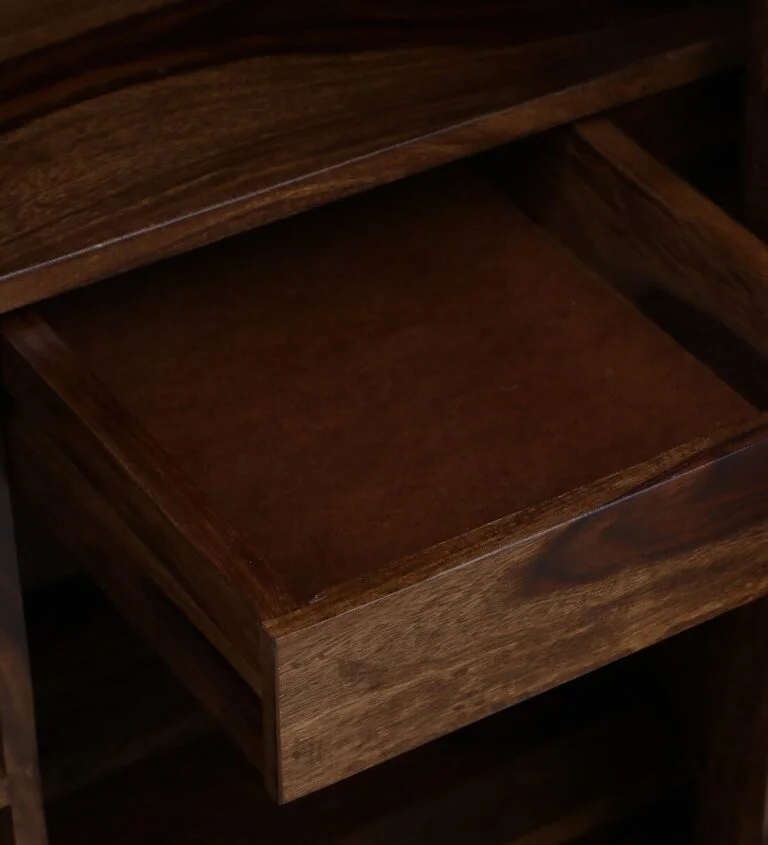 Tency Premium Wooden Bar Cabinet with Bottle Storage - Image 3