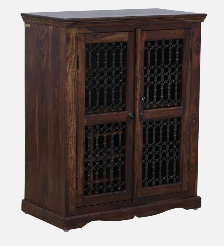 Tency Premium Wooden Bar Cabinet with Bottle Storage - Image 4