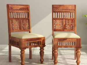 Wincrest Solid Wood Bar Chair with Comfortable Backrest