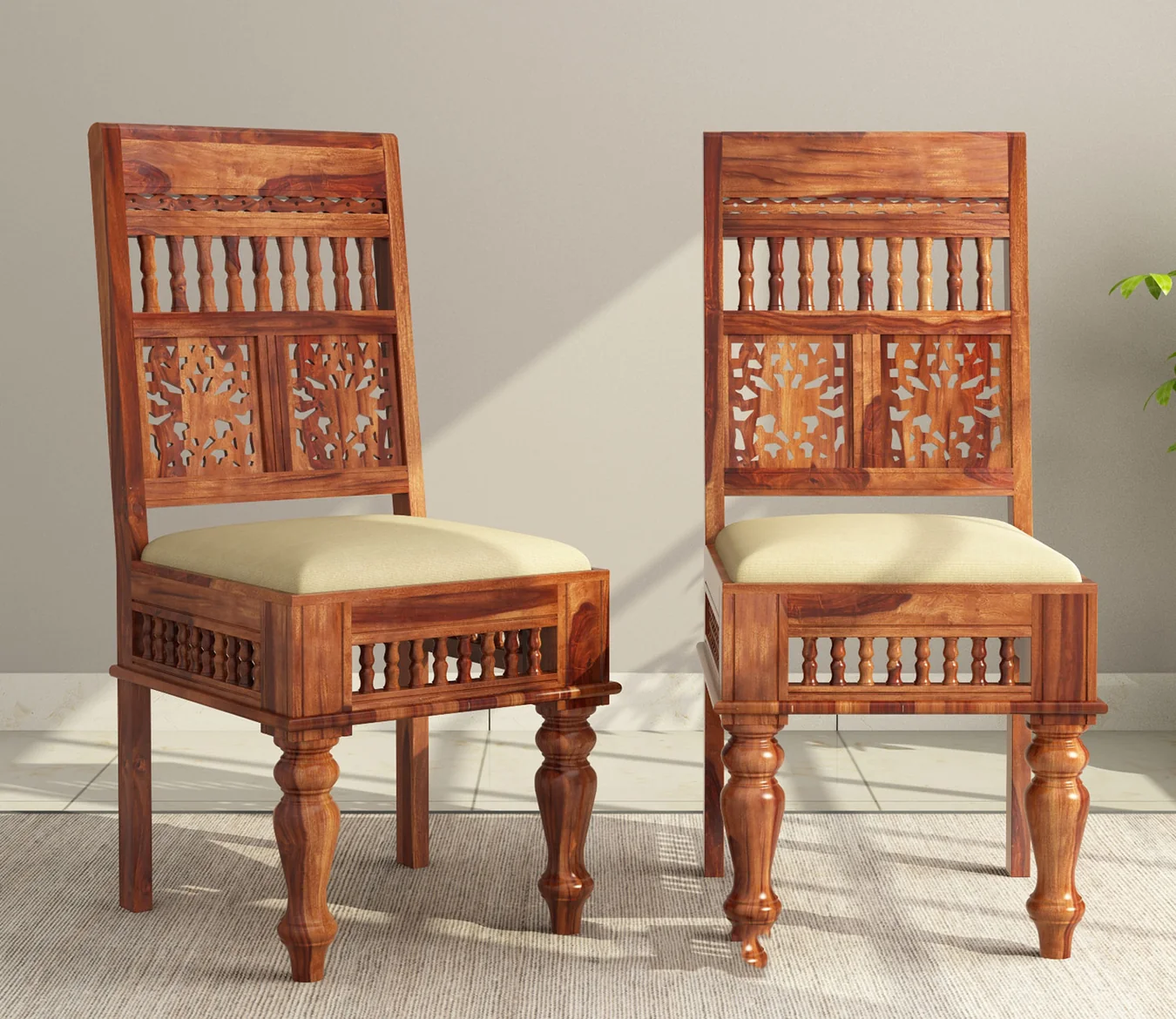 Wincrest Solid Wood Bar Chair with Comfortable Backrest
