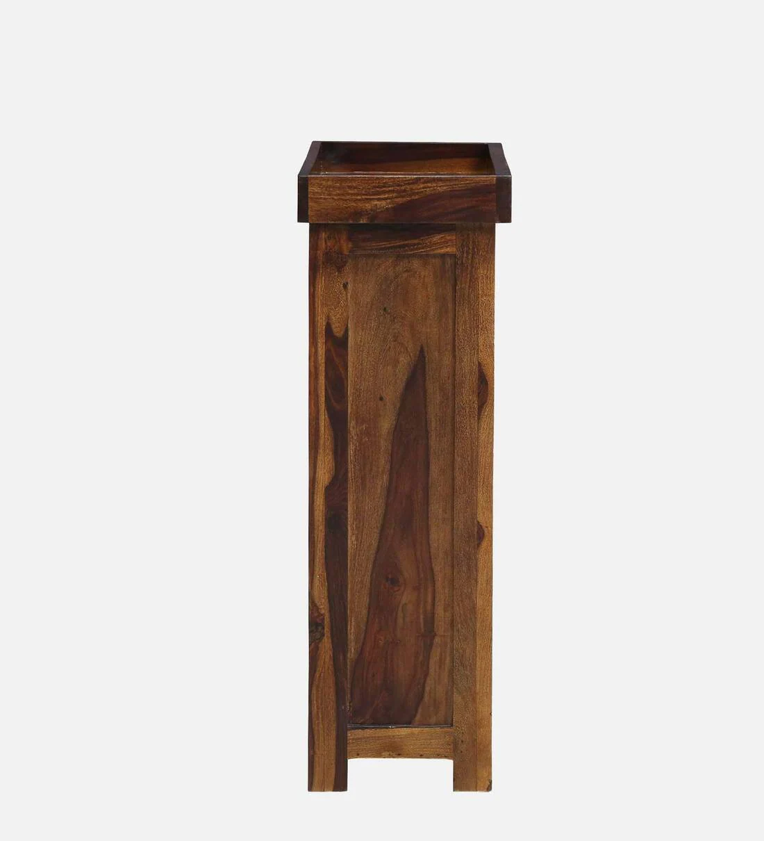 Zephron Modern Wooden Bar Cabinet in Honey Oak Finish - Image 4