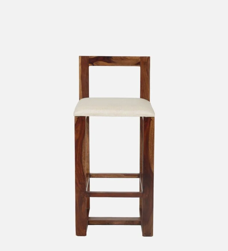Zephron Premium Solid Wood Bar Chair with High Backrest - Image 2