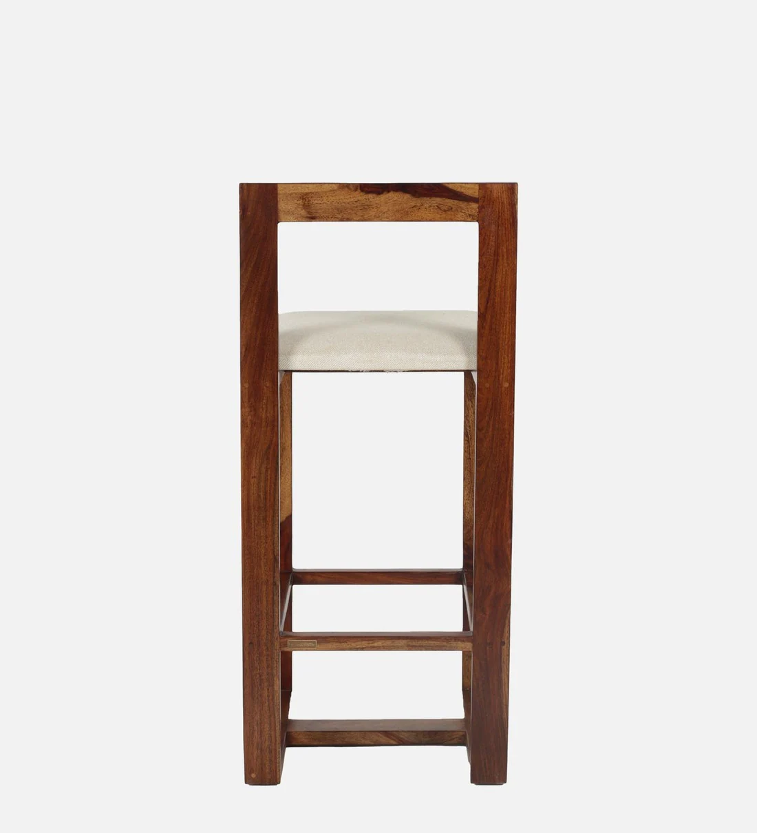 Zephron Premium Solid Wood Bar Chair with High Backrest - Image 8