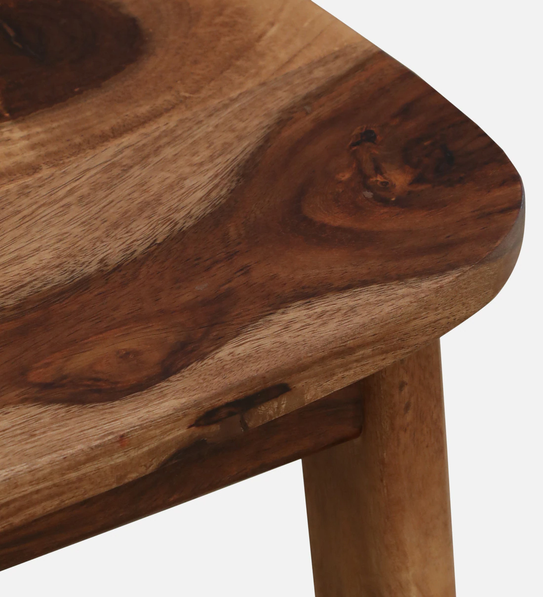 Montero Sheesham Wood Counter Height Bar Chair in Teak Finish - Image 2
