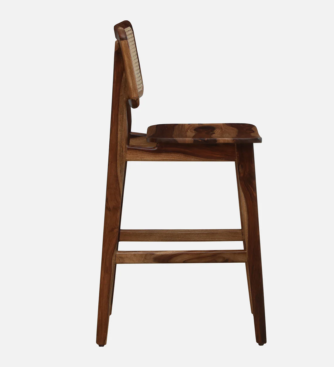 Montero Sheesham Wood Counter Height Bar Chair in Teak Finish - Image 3