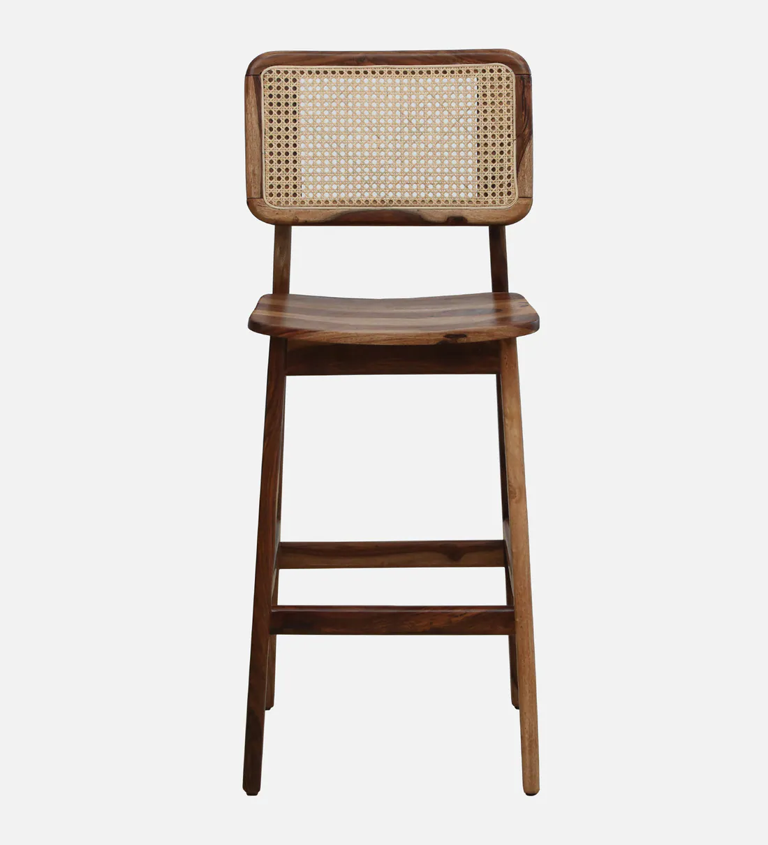 Montero Sheesham Wood Counter Height Bar Chair in Teak Finish - Image 4