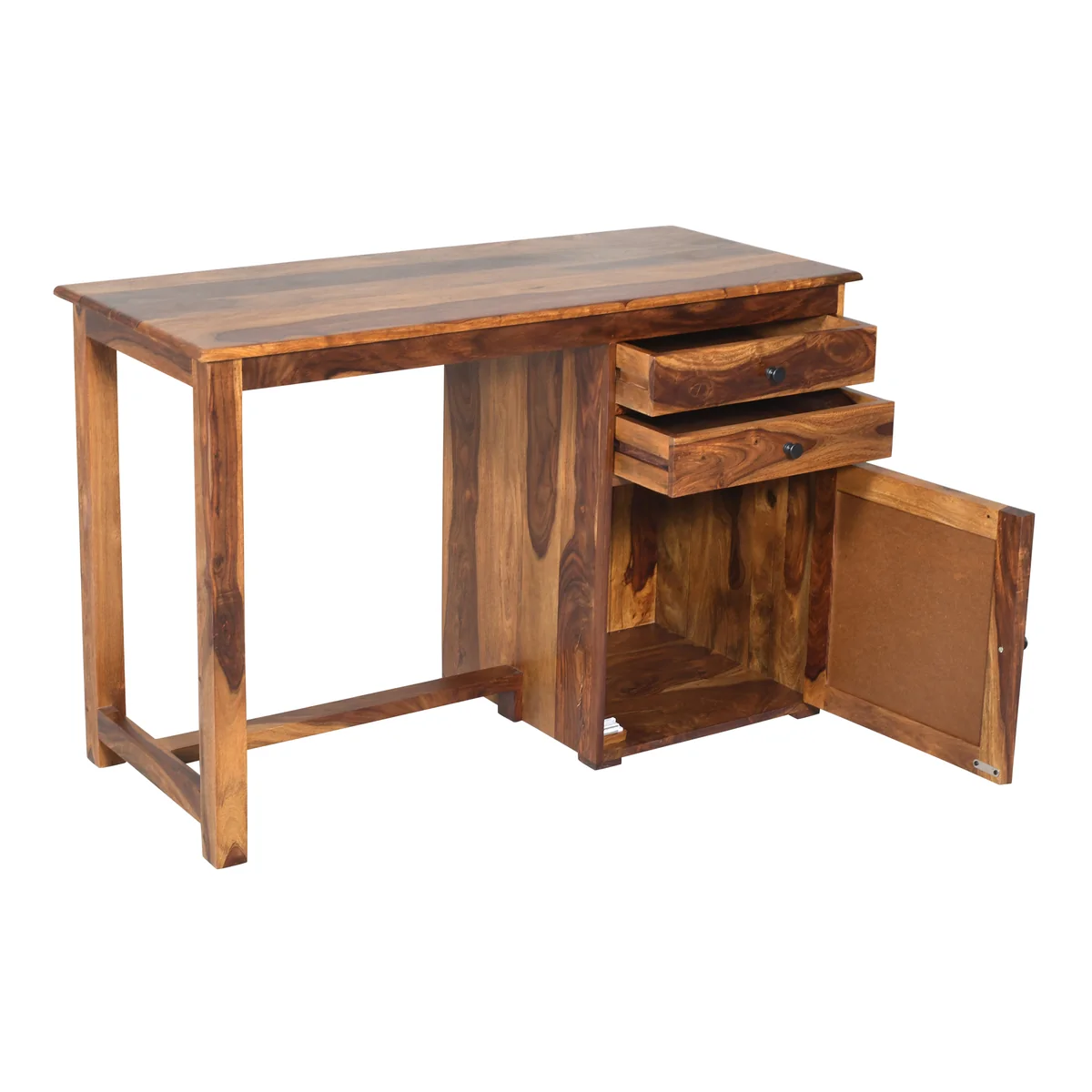 3. Classic Solid Wood Study Desk with Spacious Worktop and Storage - Image 4