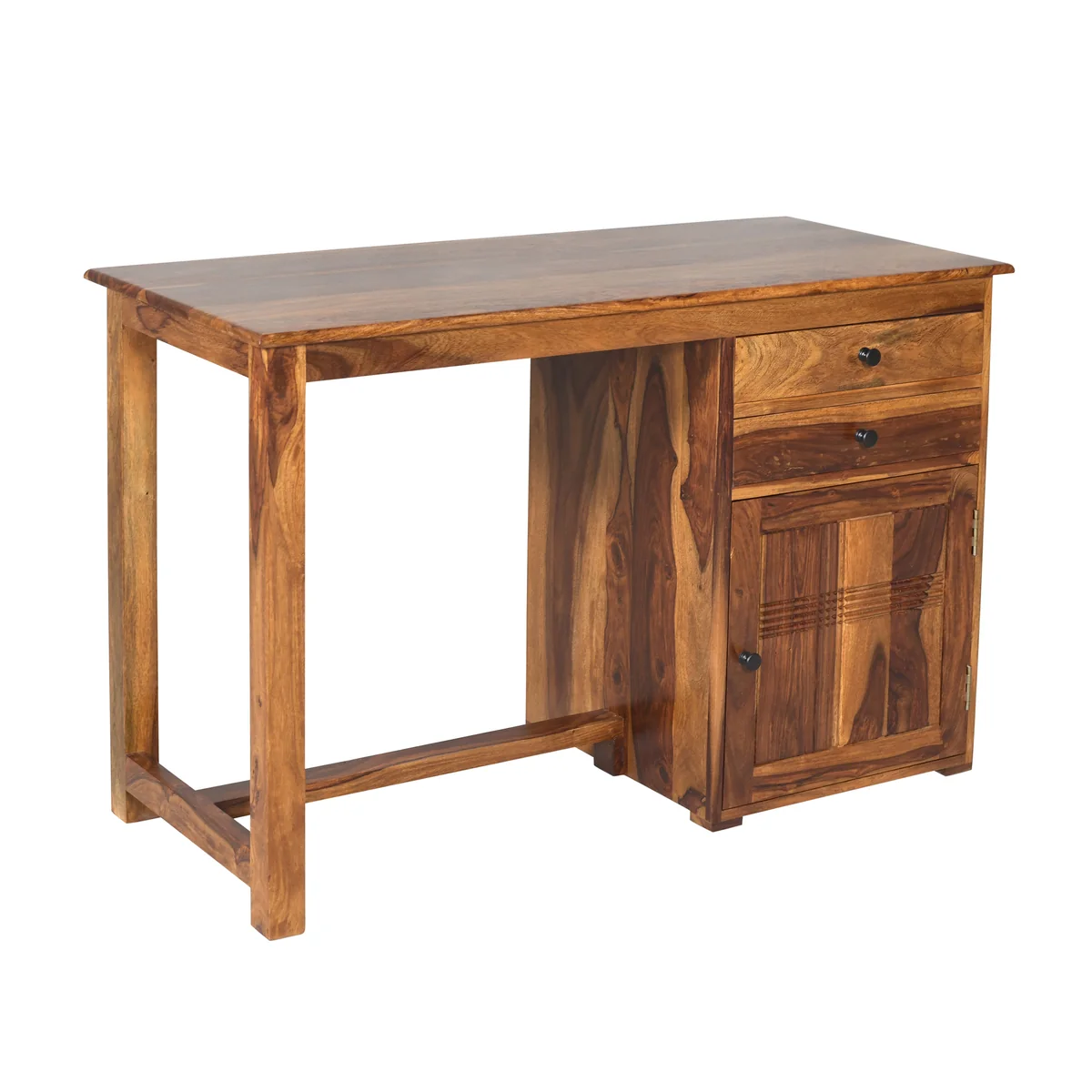 4. Natural Sheesham Wood Writing Desk for Home Office and Study - Image 3
