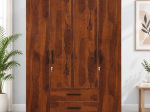 5. Contemporary Wooden Wardrobe with Spacious Storage for Modern Bedrooms