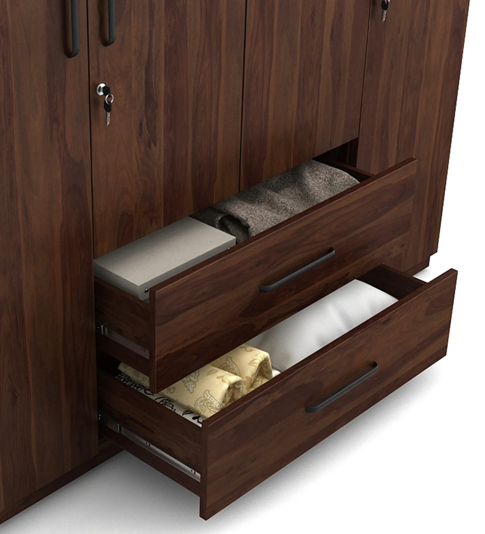 5. Contemporary Wooden Wardrobe with Spacious Storage for Modern Bedrooms - Image 5