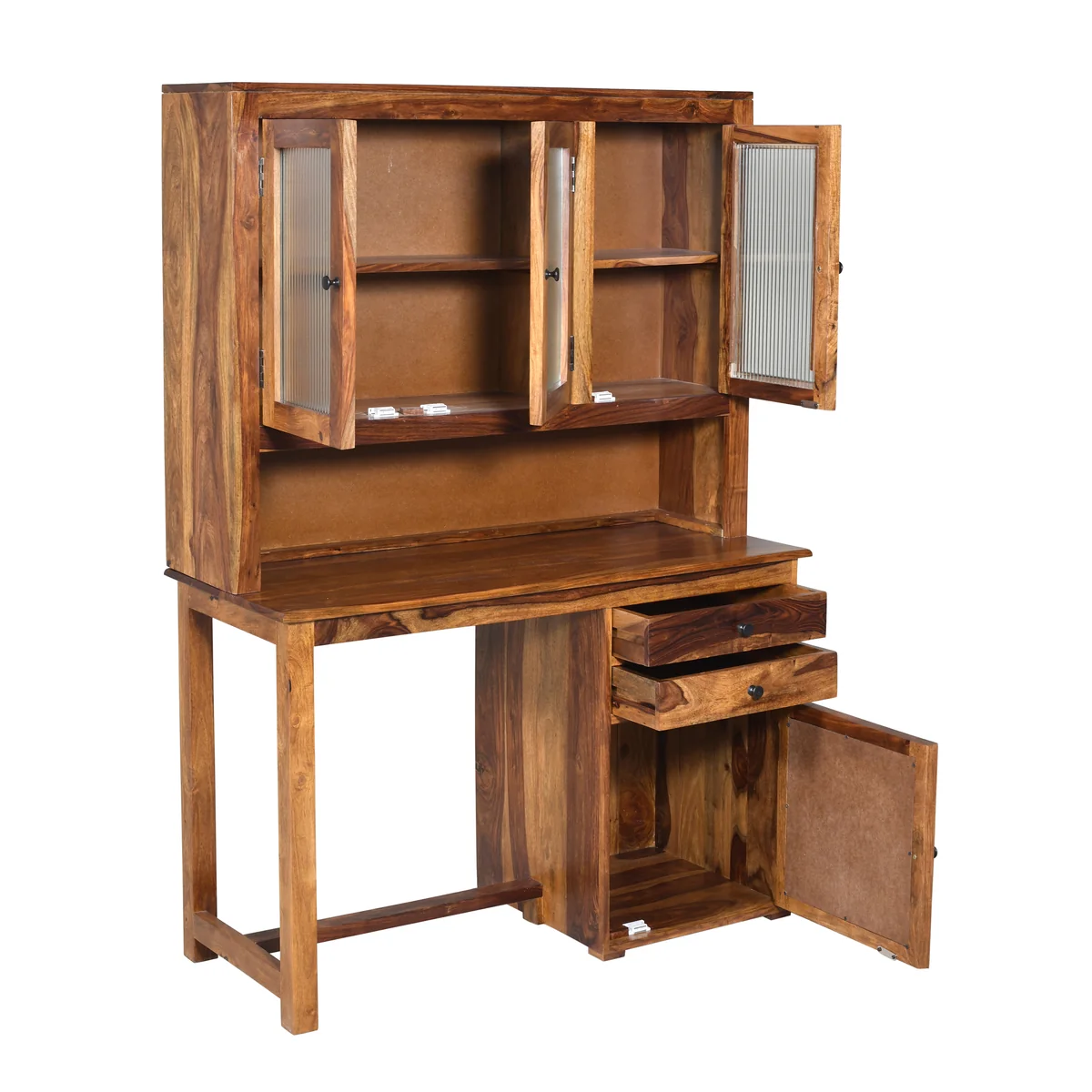 5. Premium Wooden Study Table with Stylish Cabinet and Drawer Storage - Image 4
