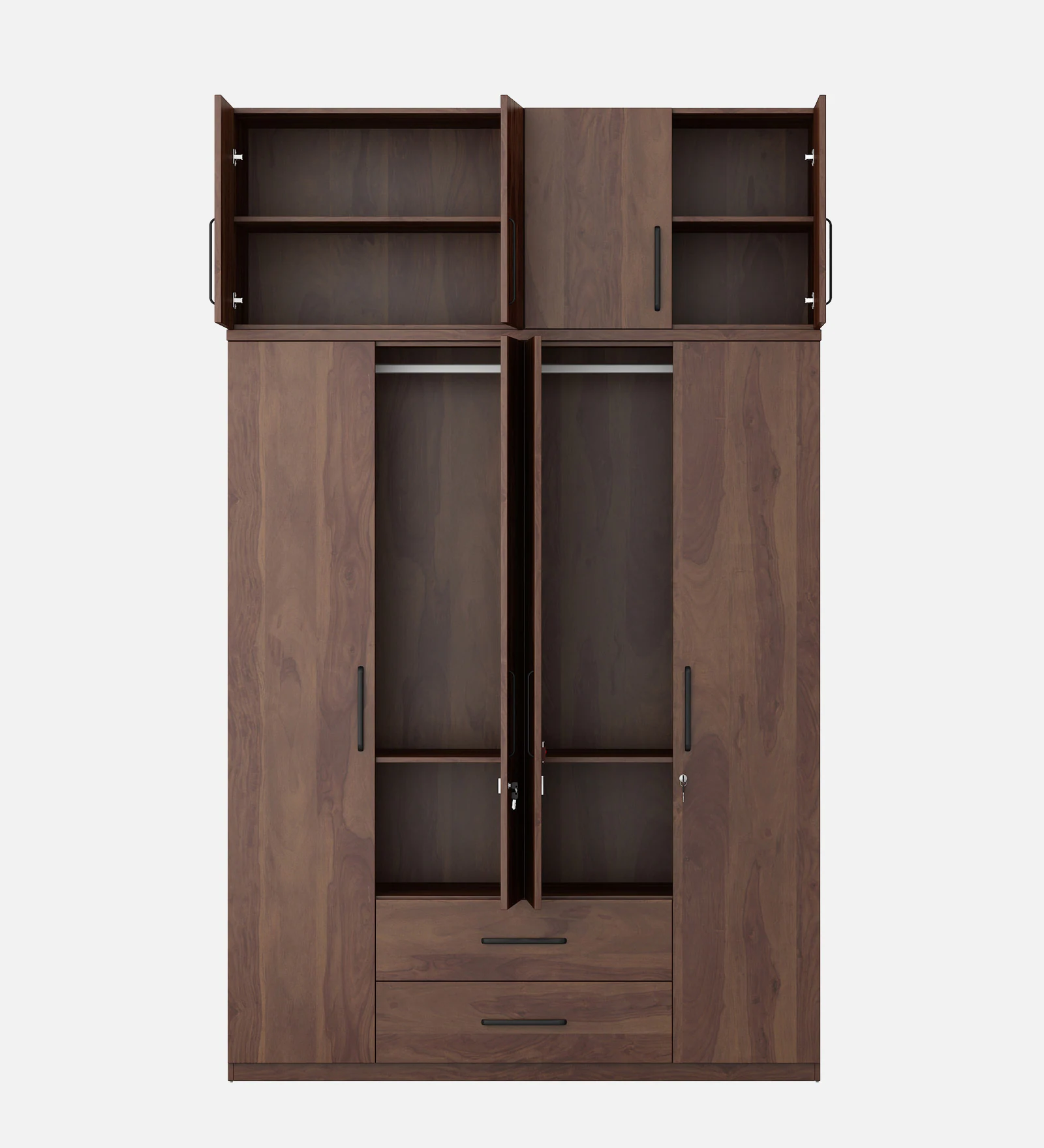 6. Luxury Solid Sheesham Wood Wardrobe with Multiple Storage Compartments - Image 6