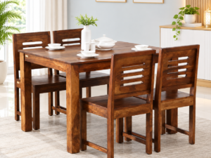 Aarav Premium Solid Sheesham Wood 4 Seater Dining Set