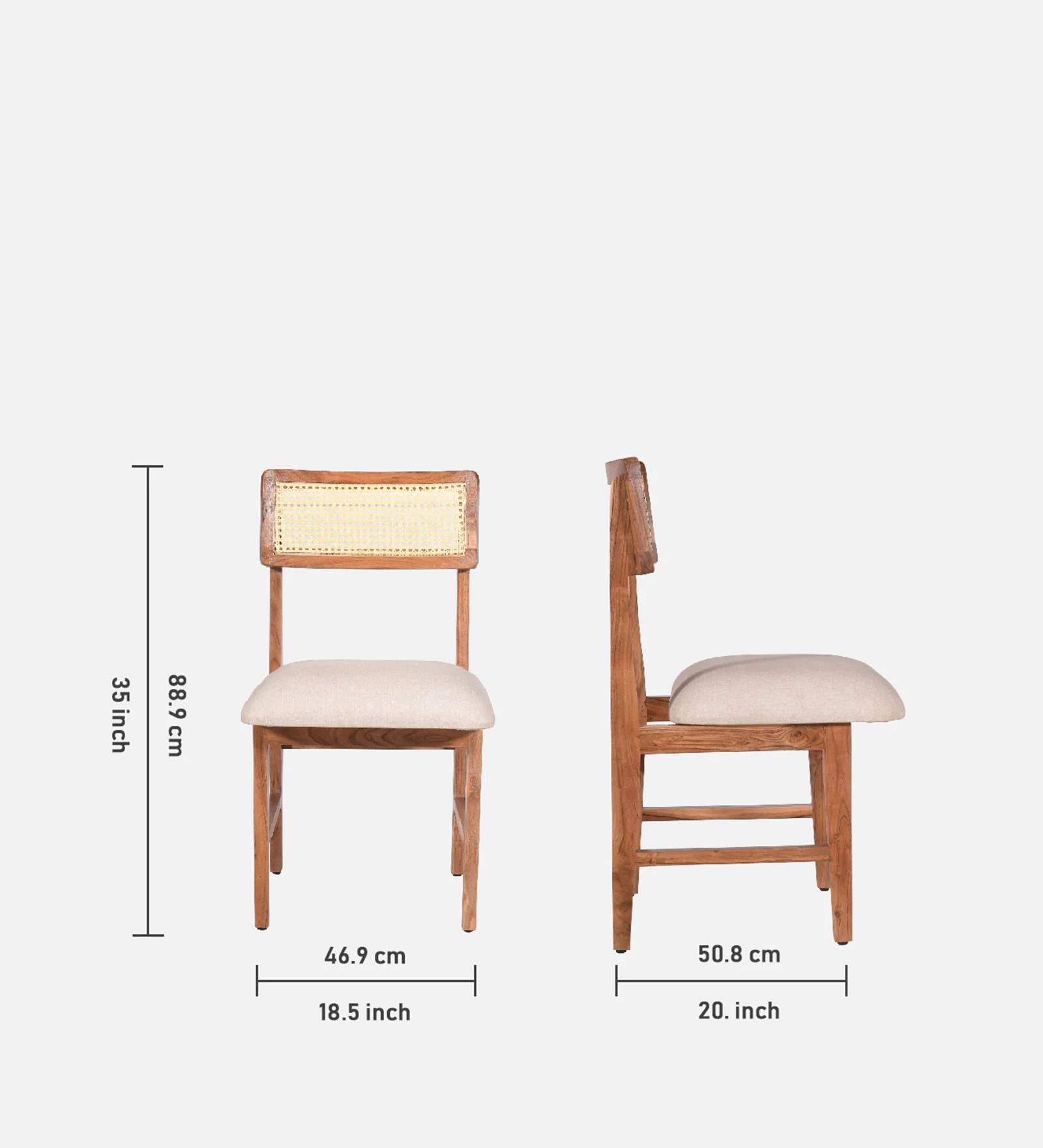Avira Modern Solid Wood 4 Seater Dining Set for Home - Image 5