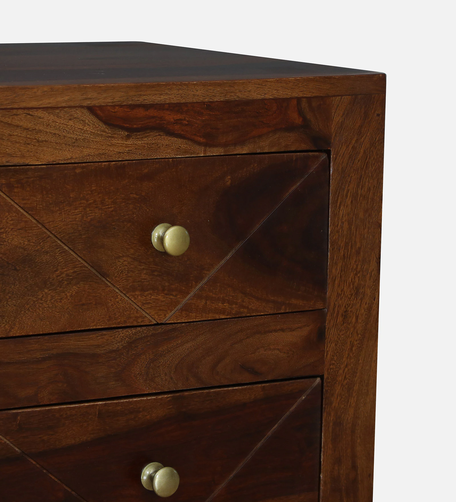 Classic Solid Sheesham Wood Bedside Table with Storage - Image 5