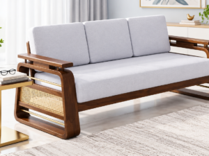 Classic Wooden Frame Luxury Comfort 3 Seater Sofa for Home