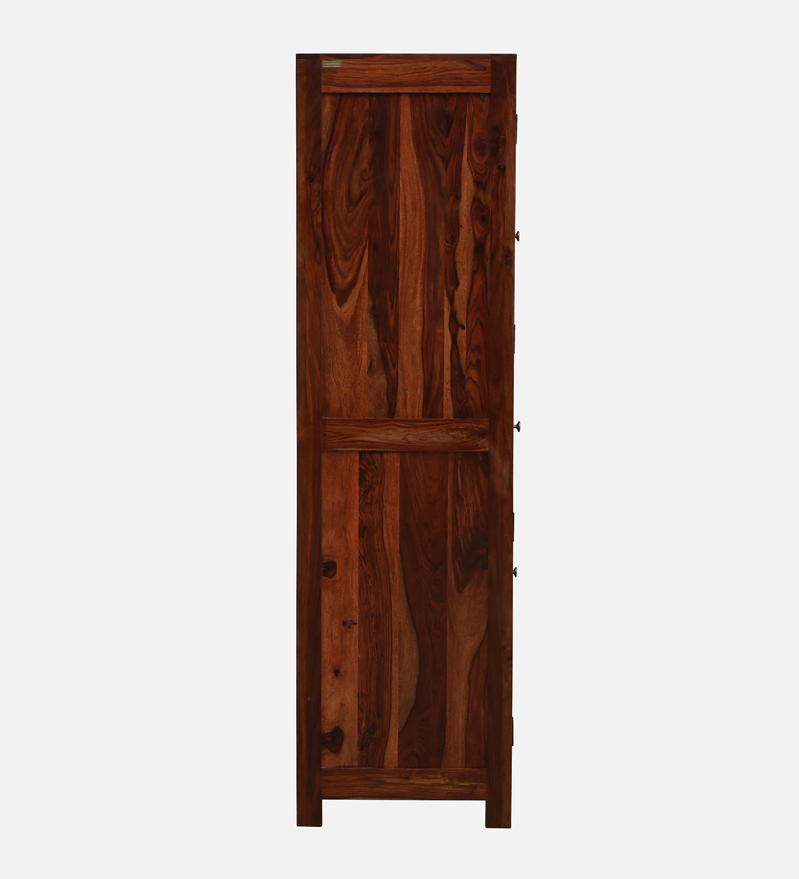 Elegant Handcrafted Sheesham Wood One Door Wardrobe for Bedroom - Image 5