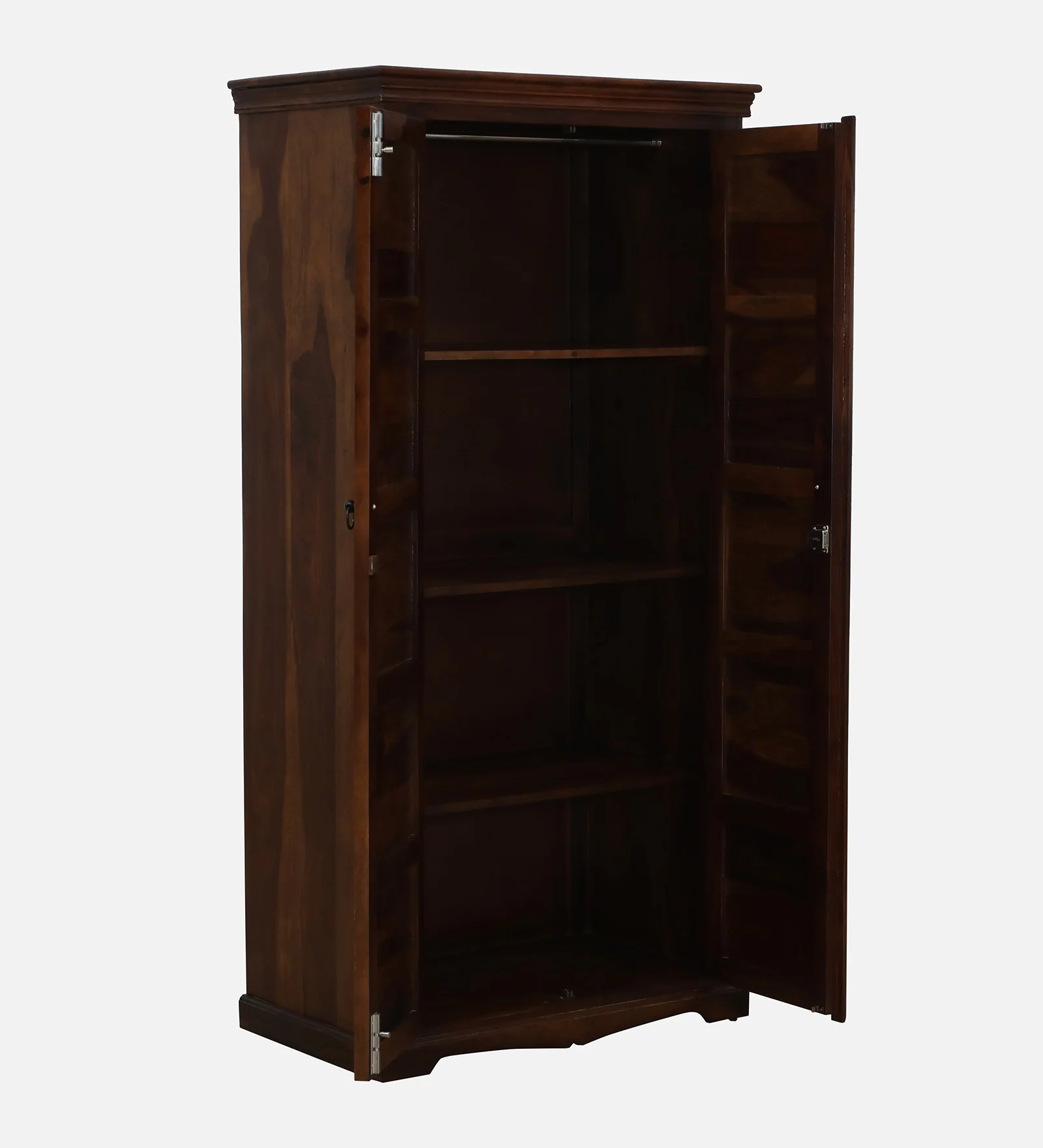 Elegant Handcrafted Solid Sheesham Wood 2 Door Storage Cabinet - Image 6