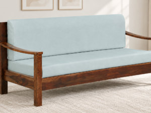 Elegant Solid Wood Classic Design 3 Seater Sofa for Home
