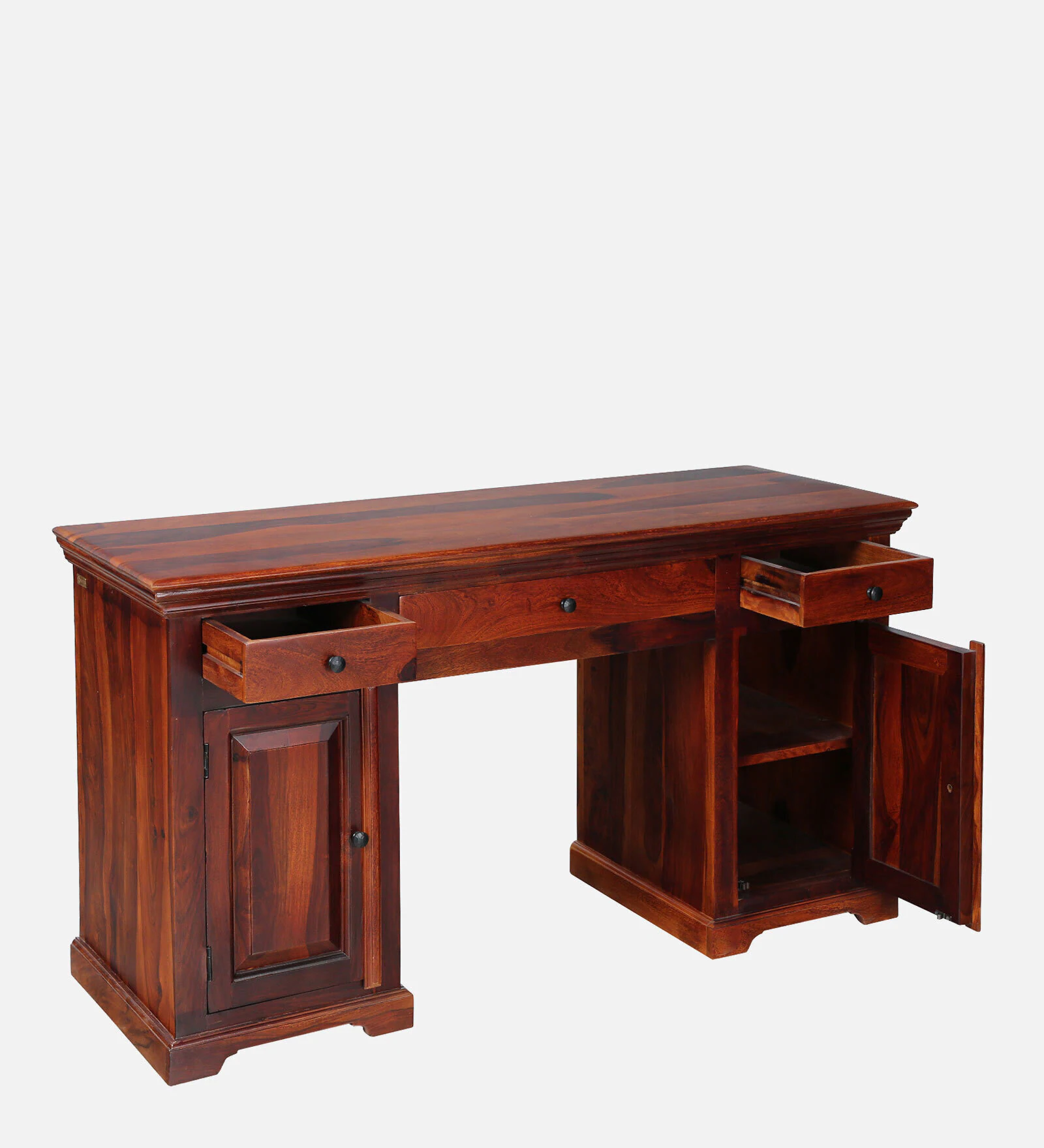 Elegant Wooden Study Table with Spacious Writing Surface - Image 4