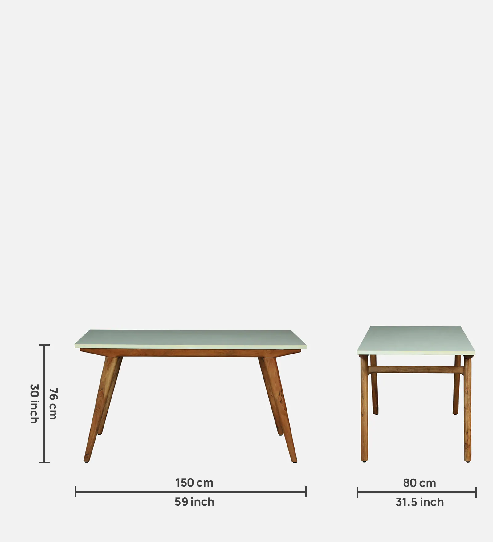 Evara Premium Sheesham Wood 4 Seater Dining Set for Home - Image 6