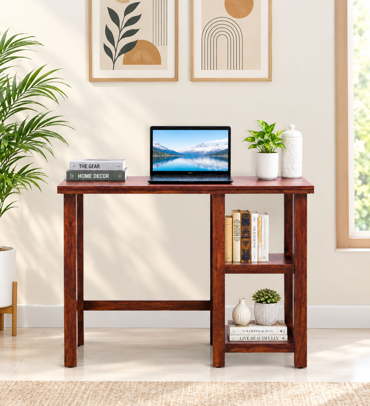 Handcrafted Solid Wood Study Desk for Everyday Work