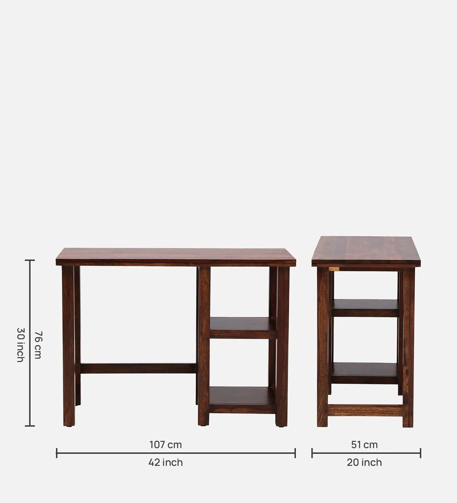 Handcrafted Solid Wood Study Desk for Everyday Work - Image 3