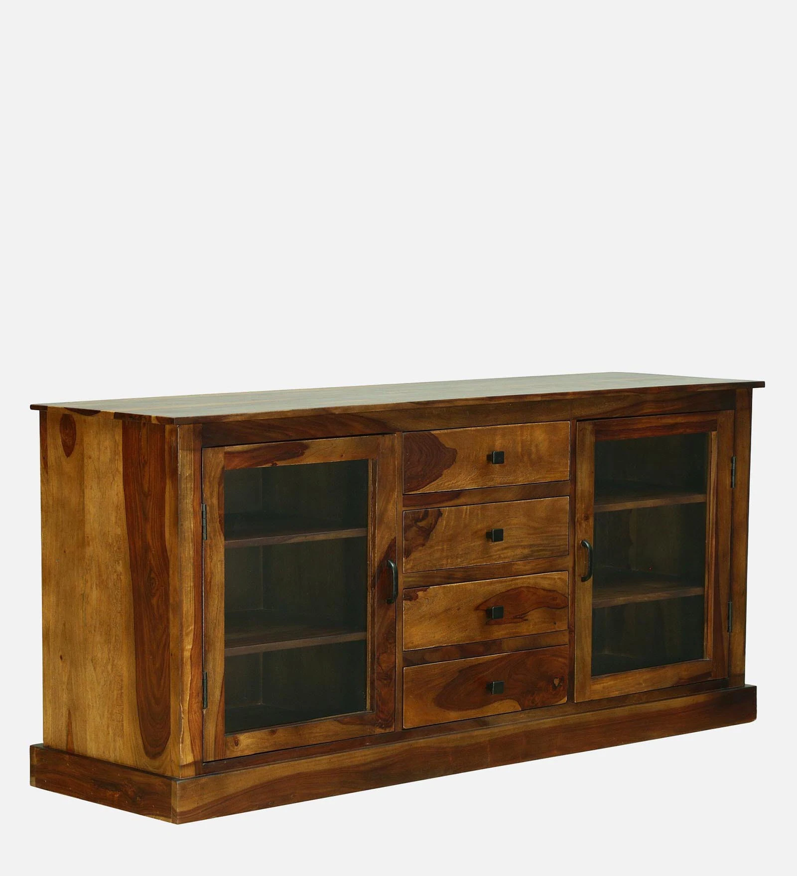 Luxury Solid Sheesham Wood Crockery Cabinet for Dining Room - Image 4