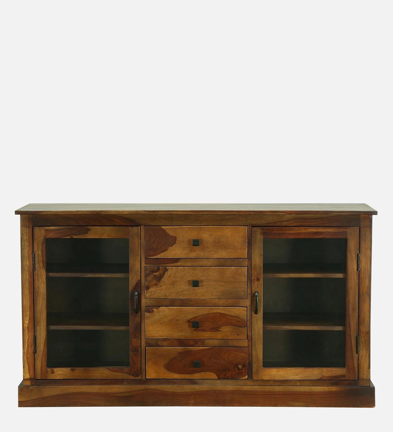 Luxury Solid Sheesham Wood Crockery Cabinet for Dining Room - Image 5