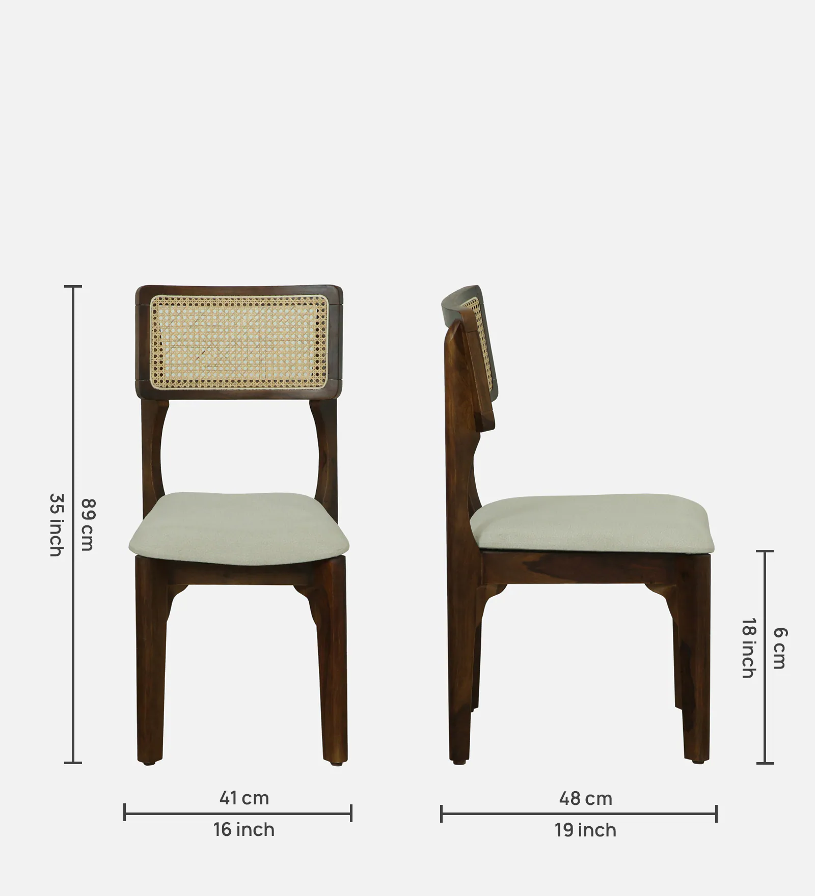 Marlow Premium Solid Wood 4 Seater Dining Table and Chair Set - Image 5