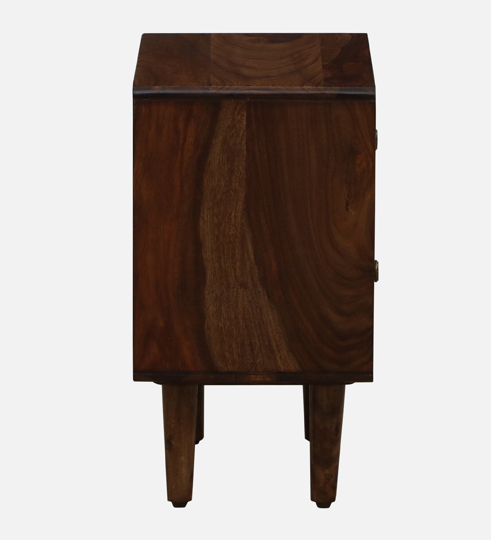 Modern Natural Finish Wooden Bedside Table - Image 2