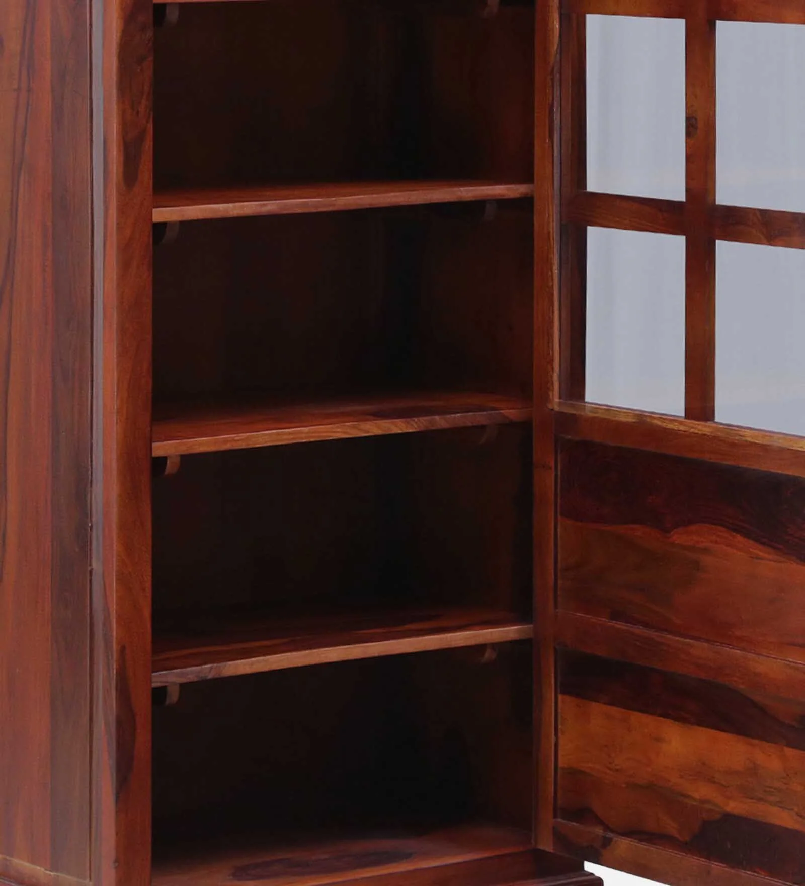 Premium Natural Wooden Crockery Display and Storage Unit - Image 3