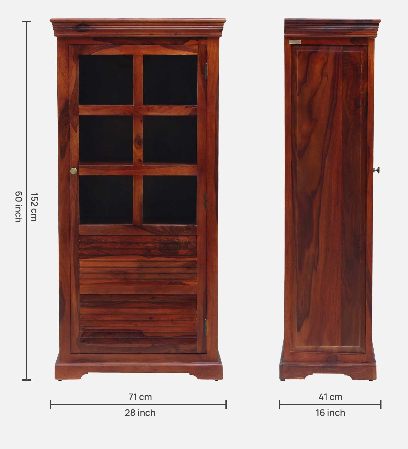 Premium Natural Wooden Crockery Display and Storage Unit - Image 7