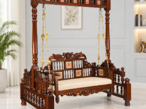 Premium Sheesham Wood Designer Swing for Living Room