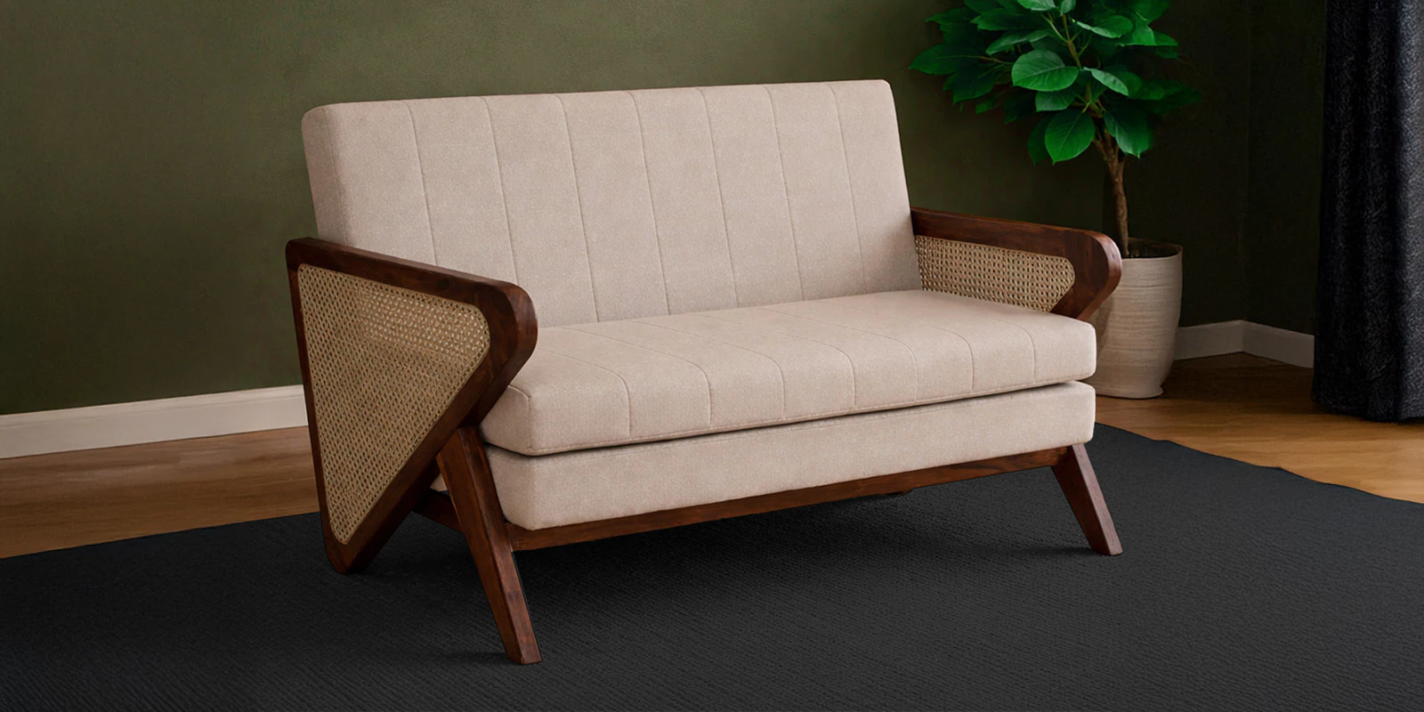 Premium Solid Wood Modern Design 3 Seater Living Room Sofa - Image 5