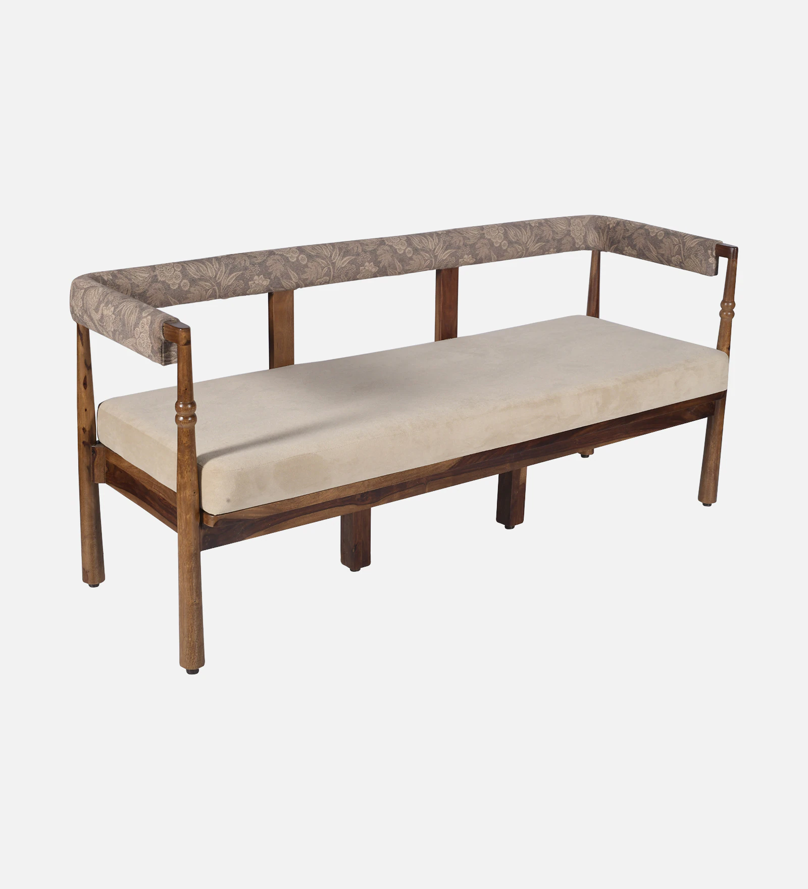 Royal Handcrafted Solid Sheesham Wood Luxury 3-Seater Sofa for Living Room - Image 4