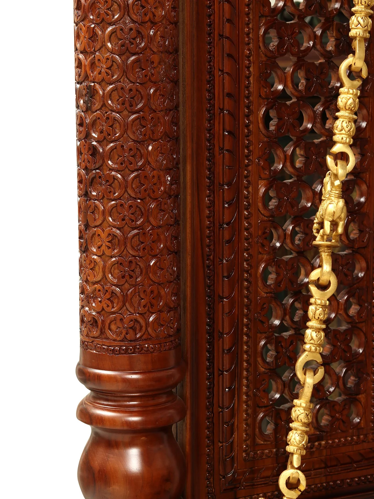 Royal Sheesham Wooden Swing with Elegant Carved Design - Image 13