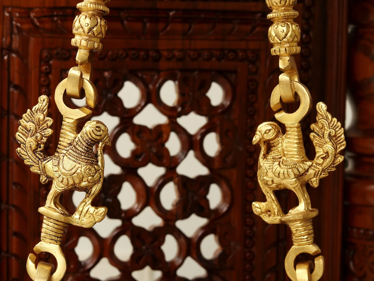 Royal Sheesham Wooden Swing with Elegant Carved Design - Image 16