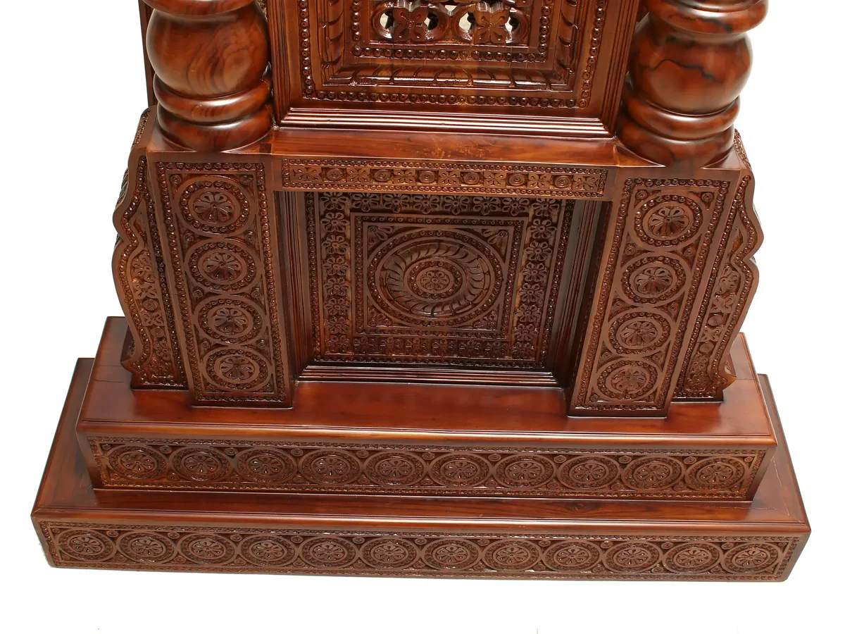 Royal Sheesham Wooden Swing with Elegant Carved Design - Image 5